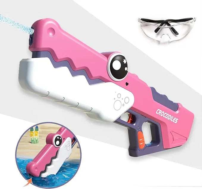 Electric Water Gun Large Size - Pink for kids in Kuwait